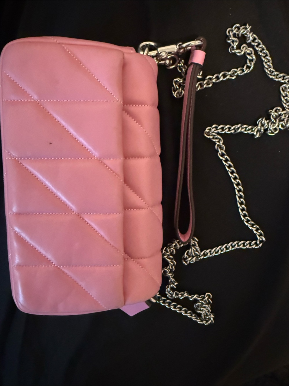 Coach Pink Quilted Leather Chain Crossbody - Picture 2 of 4